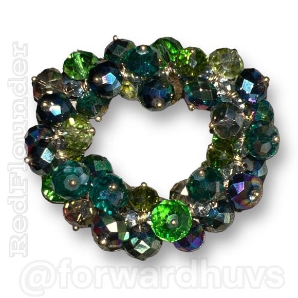Aurora Borealis Plastic Bead Stretch Bracelet - Picture 4 of 9
